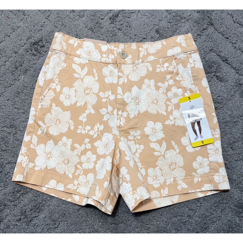Jachs Girlfriend Women's Stretch Satin Chino Shorts Size Small NWT